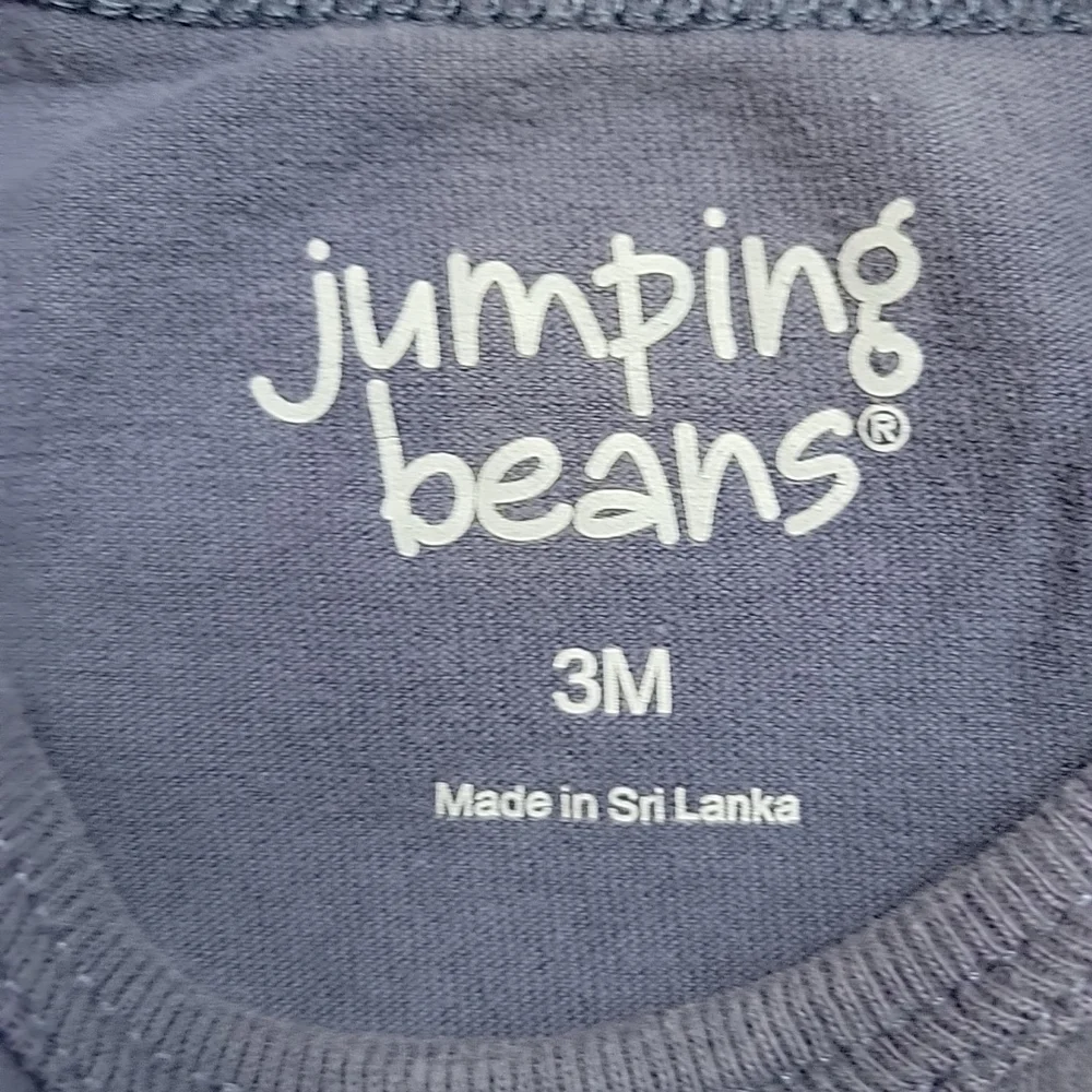 *3/$15* 3M Boys Long Sleeve Bodysuits Black & Blue w/Cute Sayings